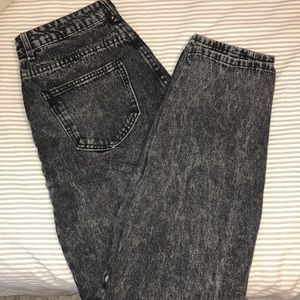 Straight black jeans